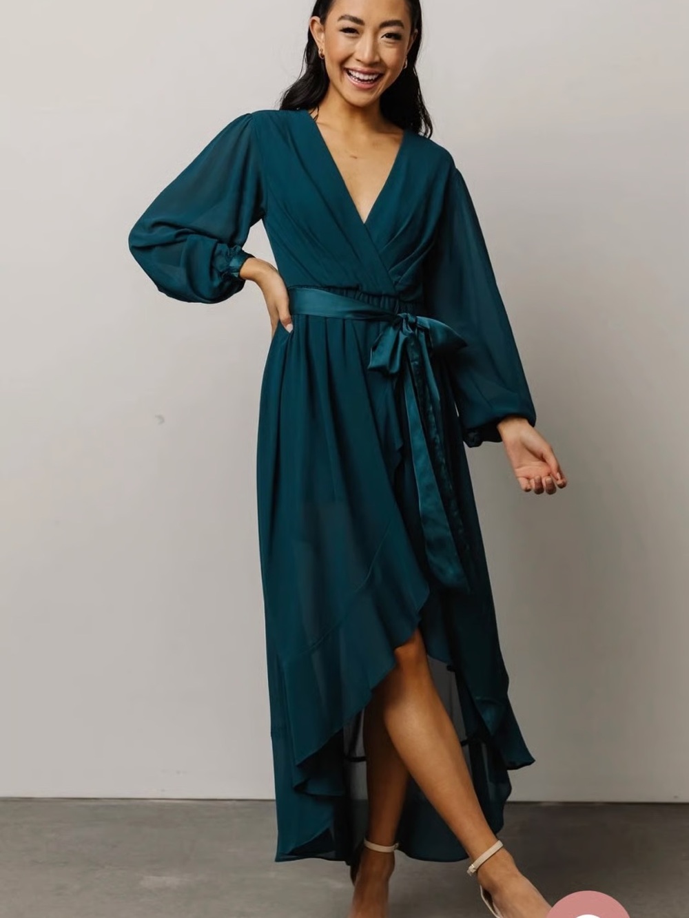 Baltic Born Teal Evangeline Dress Size Small